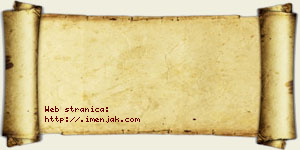 Jovana Rajak vizit kartica